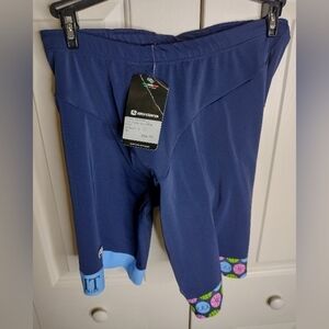 Womens 4XL Giordana Italian Cycling Shorts w/ Seat Pad & Rubber Retention Rings